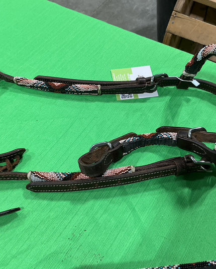 Western Headstall & Breast Collar Beaded Pony