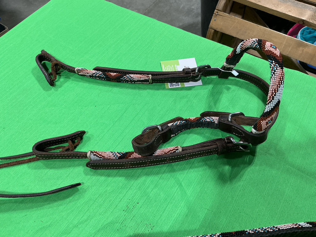 Western Headstall & Breast Collar Beaded Pony