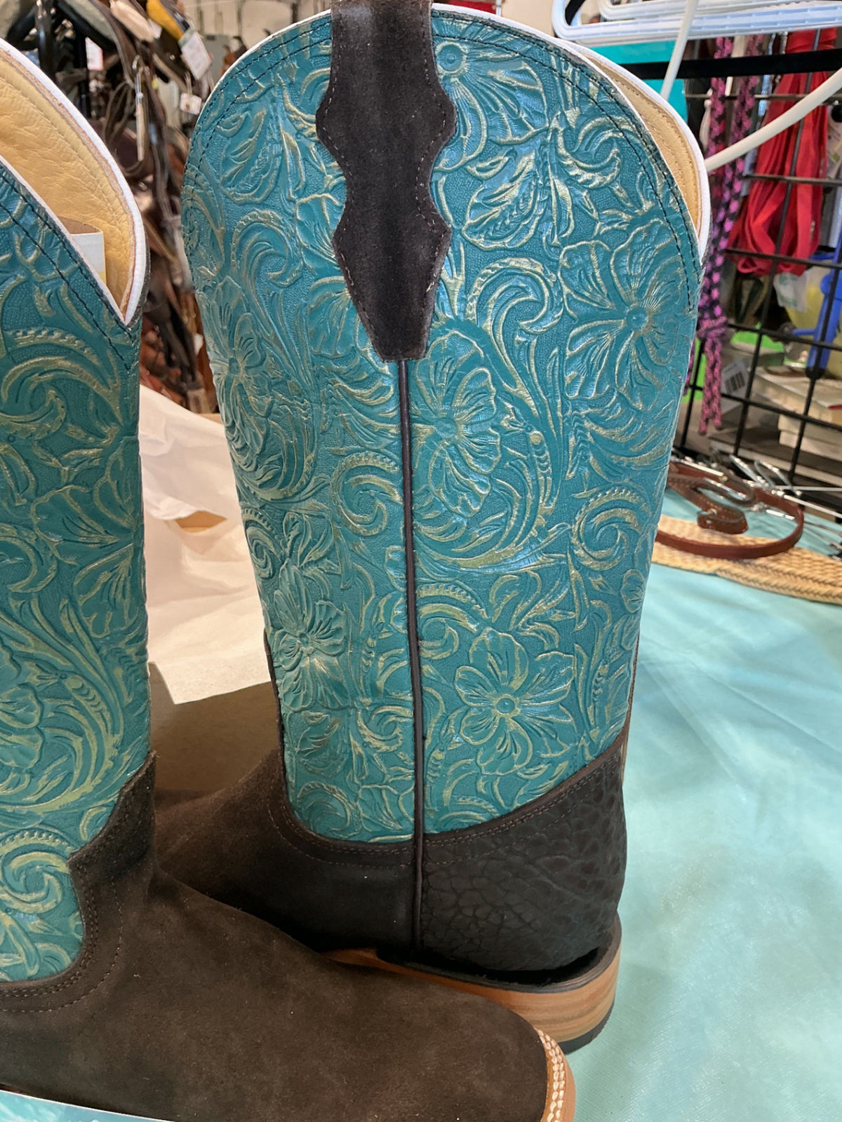 Cowboy Boots Rancher Brand 10 teal