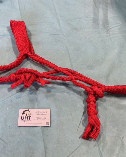 Halter Red Flat Braided Mule Tape 