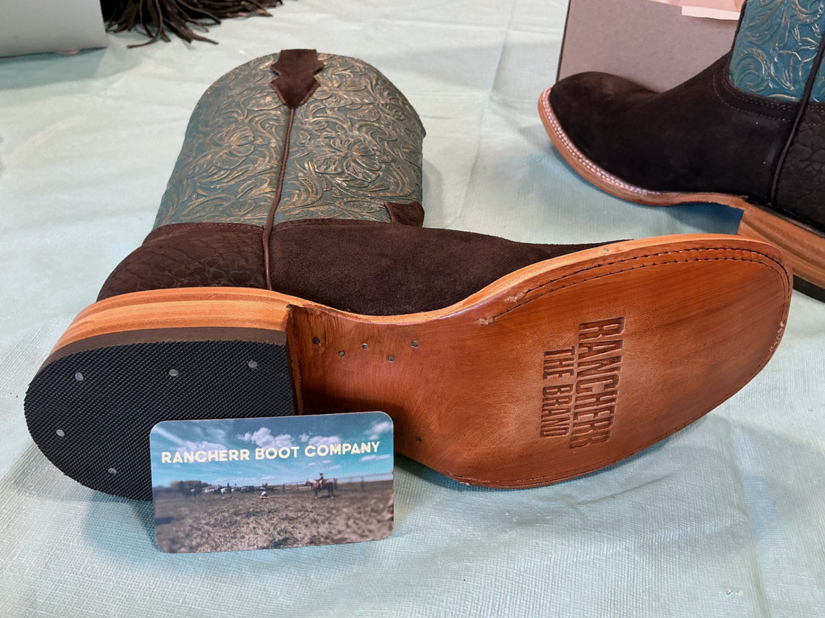 Cowboy Boots Rancher Brand 10 teal