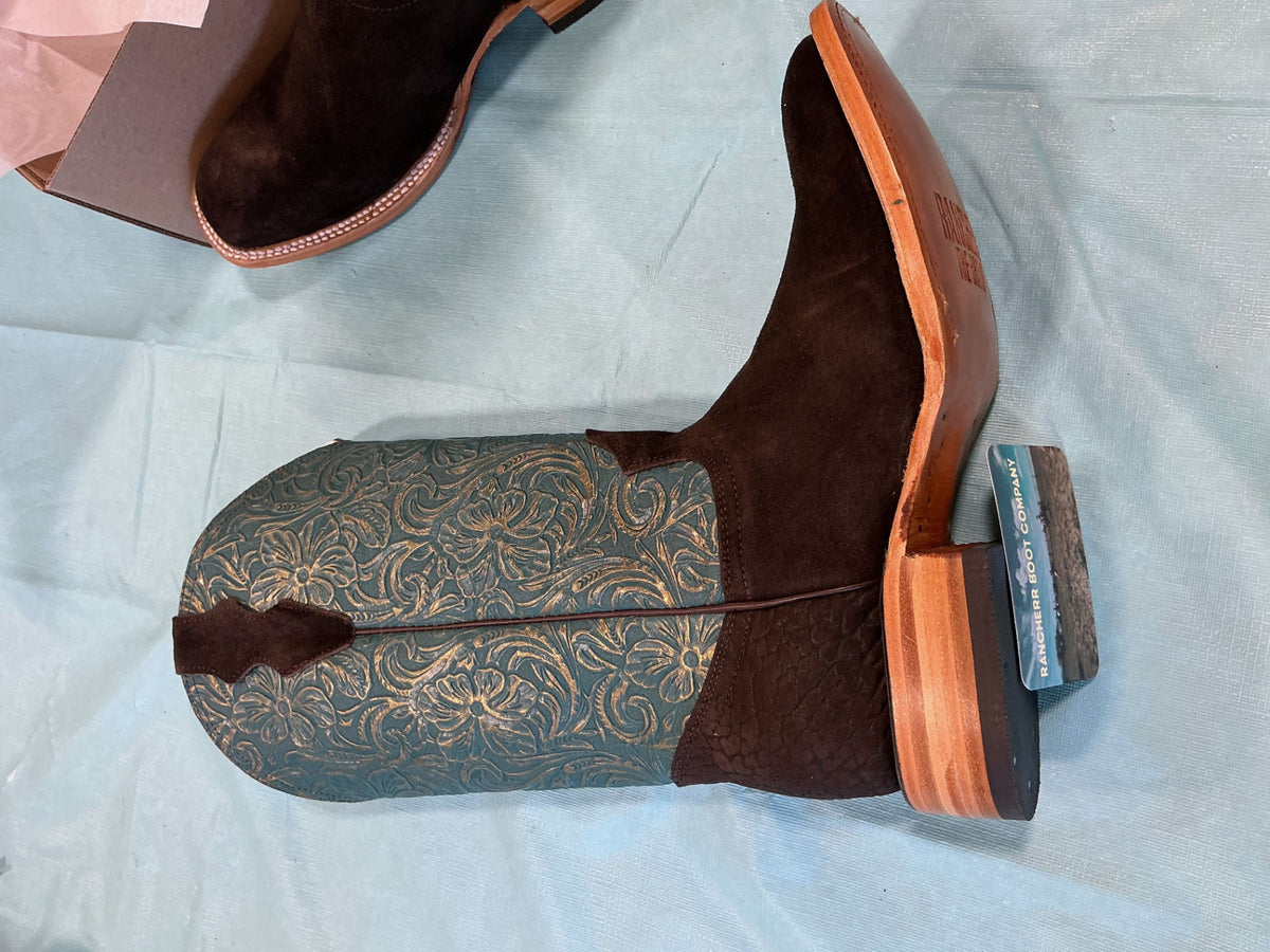 Cowboy Boots Rancher Brand 10 teal