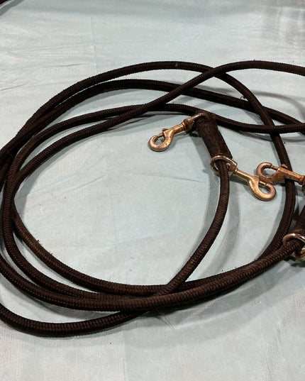 Draw Reins Black Nylon