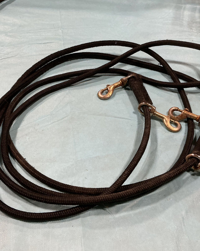 Draw Reins Black Nylon