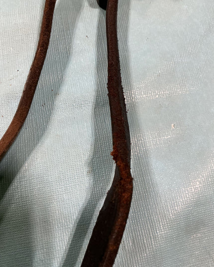 Reins Brown Leather Split  (very worn)