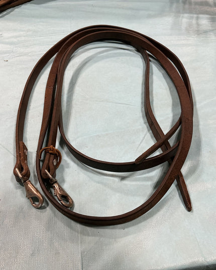 Reins Split Western Brown Leather