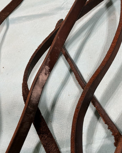 Reins Brown Leather Split  (very worn)