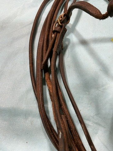 Bridle Western with Reins Snaffle Bit 5 1/4"  (wear on reins)