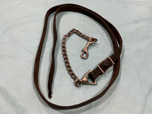 Lead Rope – Leather with Chain | Used, Very Good