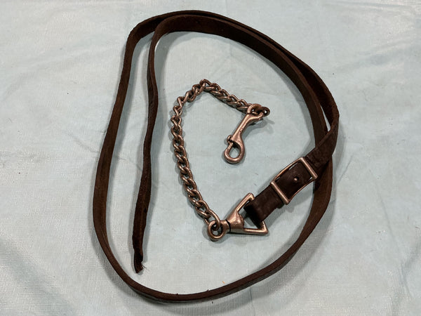 Lead Rope – Leather with Chain | Used, Very Good