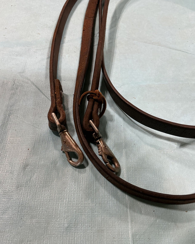 Reins Split Western Brown Leather