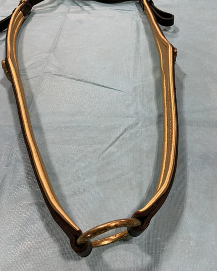 English Bridle & Bitless Bridle & Reins & Breast Plate Black Gold SET 
