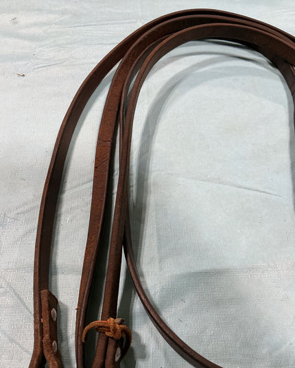 Reins Split Western Brown Leather