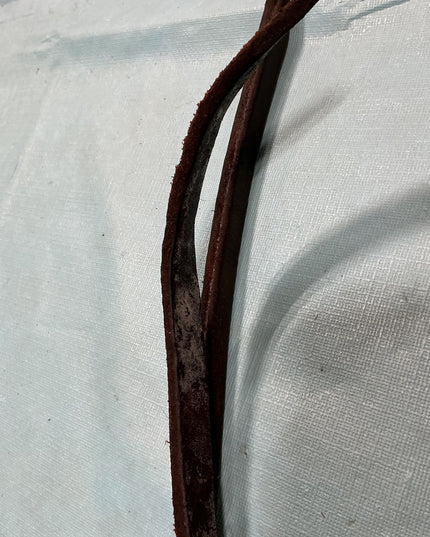 Reins Western Split Brown Leather (quite worn & different widths)