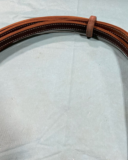 Reins Western Split Dbl Ply 5/8 x 8' with Water Ties