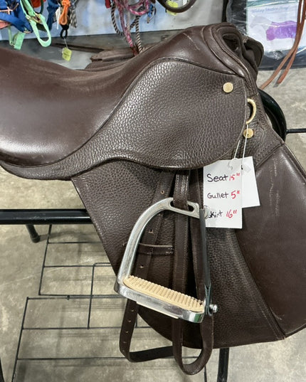 English Saddle All Purpose Brown S15" G5" 