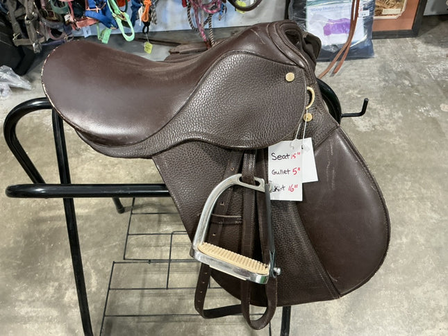 English Saddle All Purpose Brown S15" G5" 
