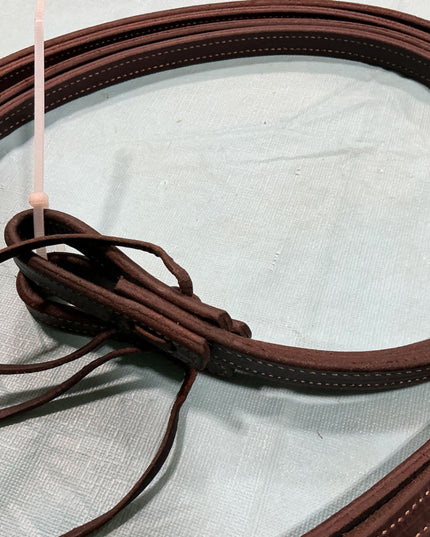 Reins Brown Stitched Leather