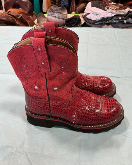 Cowboy Boots Fatbaby Red Size 7 1/2 B