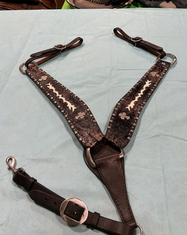 Breast Collar Double J Saddlery Decorative Rhinestones