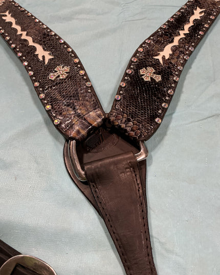 Breast Collar Double J Saddlery Decorative Rhinestones