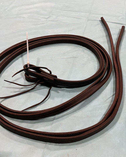 Reins Brown Stitched Leather