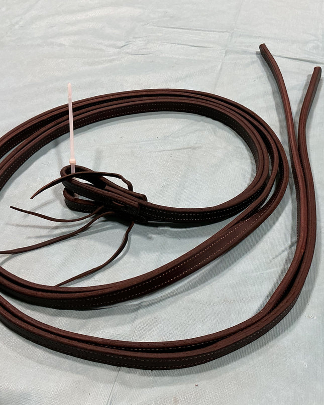 Reins Brown Stitched Leather