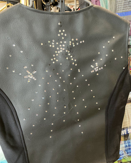 Vest Show Black with Rhinestones Small - Medium