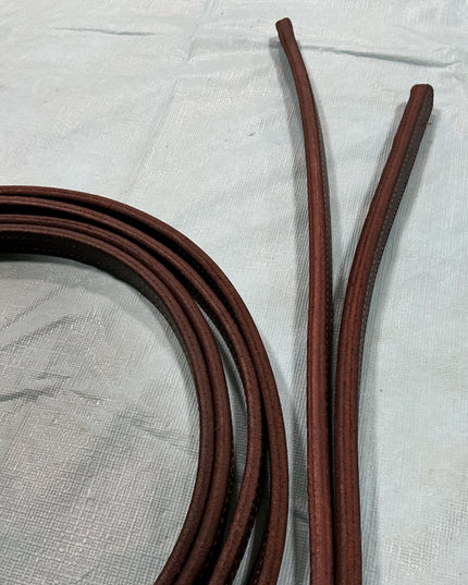 Reins Brown Stitched Leather