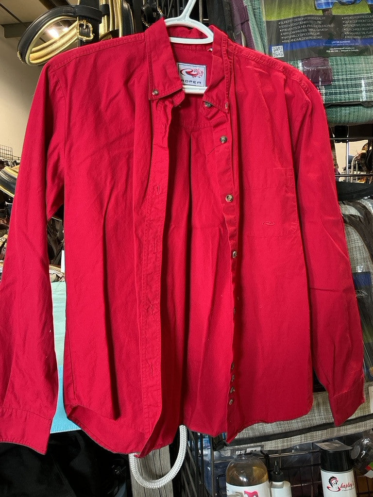 Shirt Roper Red Size Small