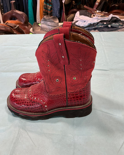 Cowboy Boots Fatbaby Red Size 7 1/2 B