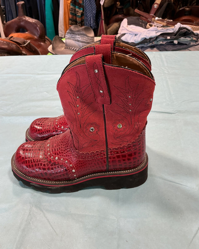 Cowboy Boots Fatbaby Red Size 7 1/2 B