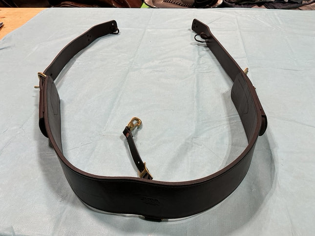 Back Cinch with Billets Tucker Brown Leather