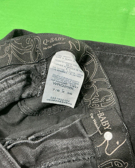 Jeans Black 7/8 36 Q-Baby