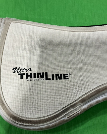 English Half Saddle Pad Thin Line Small 
