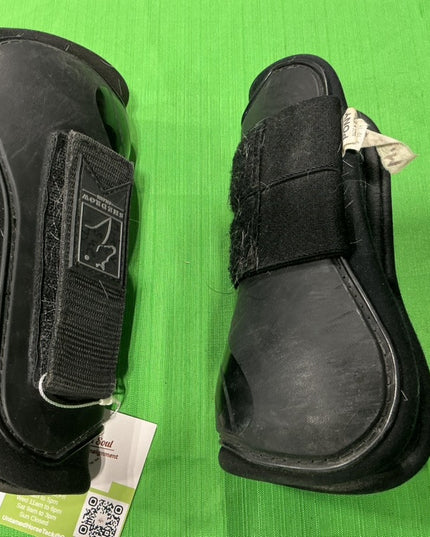 Open Front Jump Boots Black B