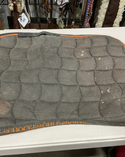 English Saddle Pad Orange/Grey 