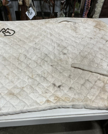 English Saddle Pad White