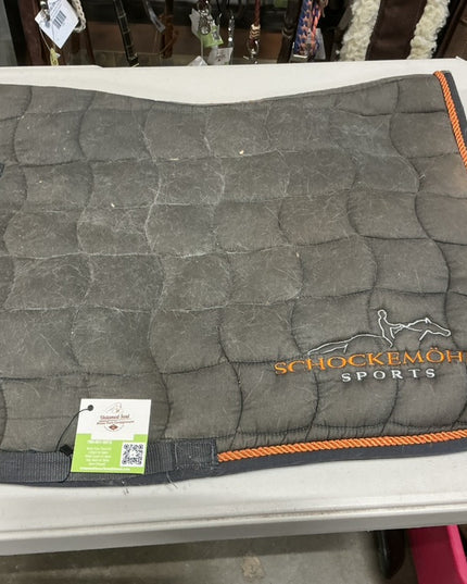 English Saddle Pad Orange/Grey 