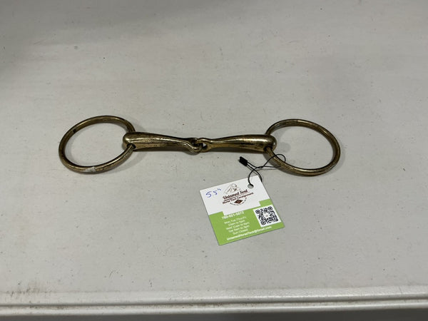 Bit – Snaffle, Gold Tone, 5.5" | Used, Good