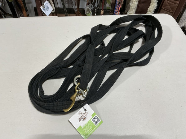 Lunge Line – Black Nylon (Broken Clip) | Used