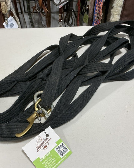 Lunge Line Black Nylon 