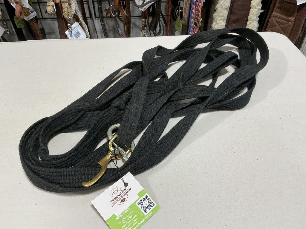 Lunge Line Black Nylon