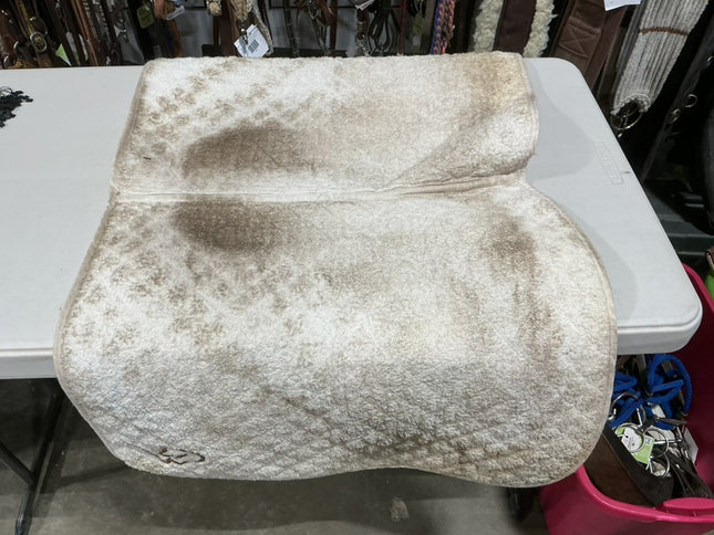 English Saddle Pad White