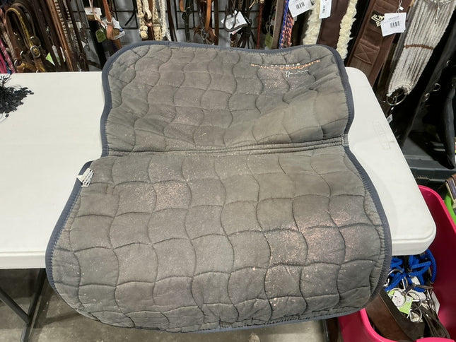 English Saddle Pad Orange/Grey 