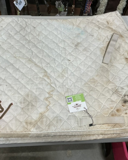 English Saddle Pad White