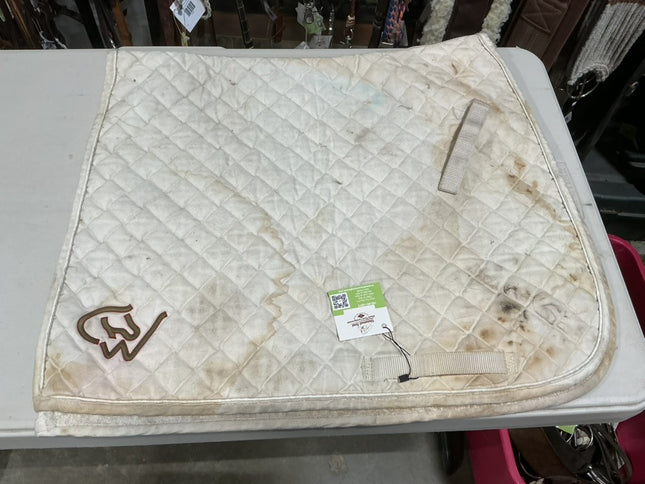 English Saddle Pad White
