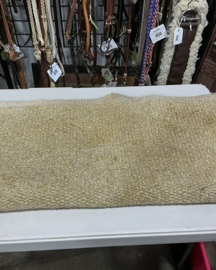 Western Saddle Blanket Gold 35.5" 