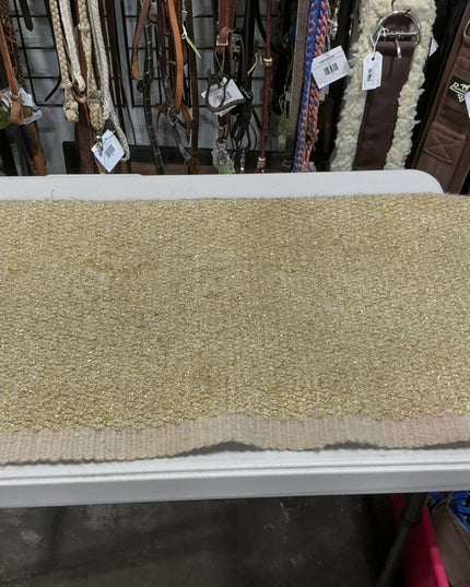 Western Saddle Blanket Gold 35.5" 