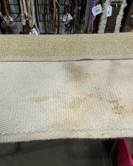 Western Saddle Blanket Gold 35.5" 